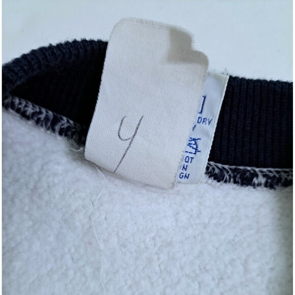 Vintage Champion Size XL Reverse Weave Avalon Varsity Gray Navy Blue 90s Sweater - Picture 6 of 12